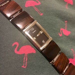 Fossil Stainless Steelwood Womens Watch 